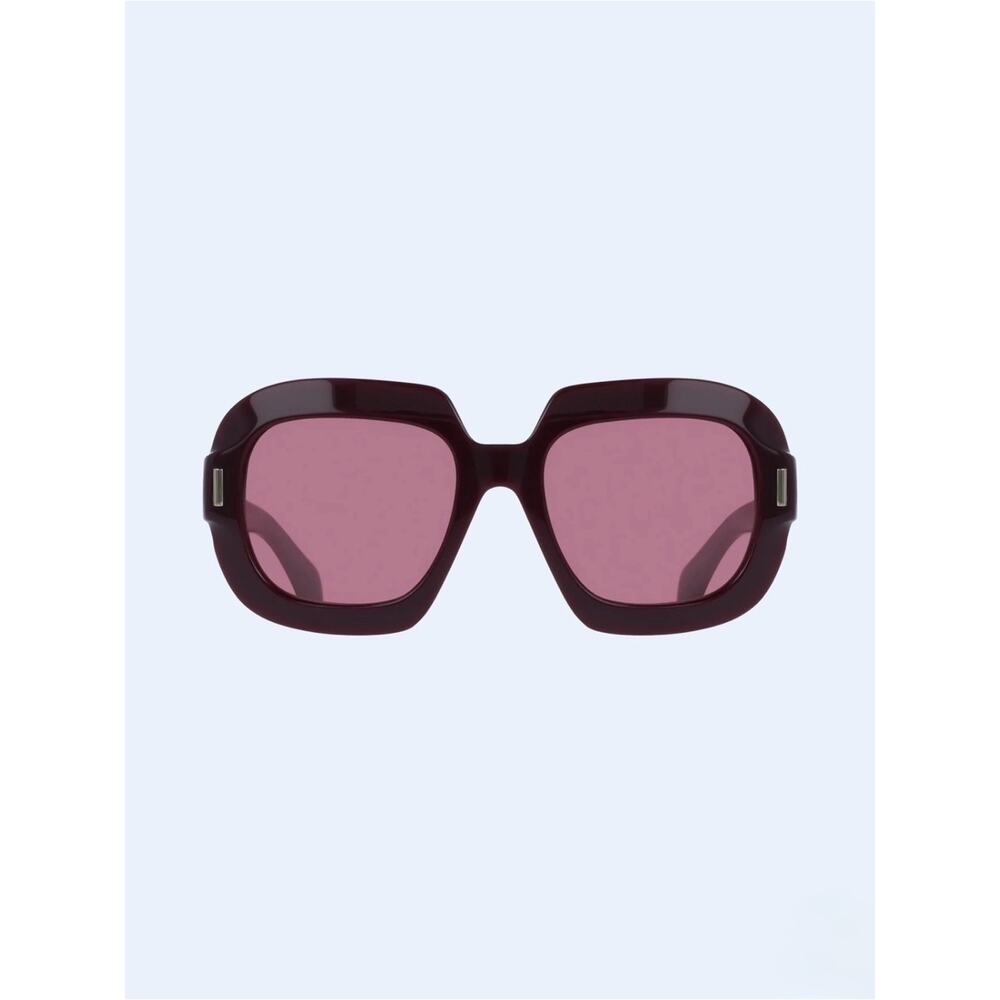 NEW!!! Salvatore Ferragamo SF2068SE 606 Women's Burgundy Square Sunglasses